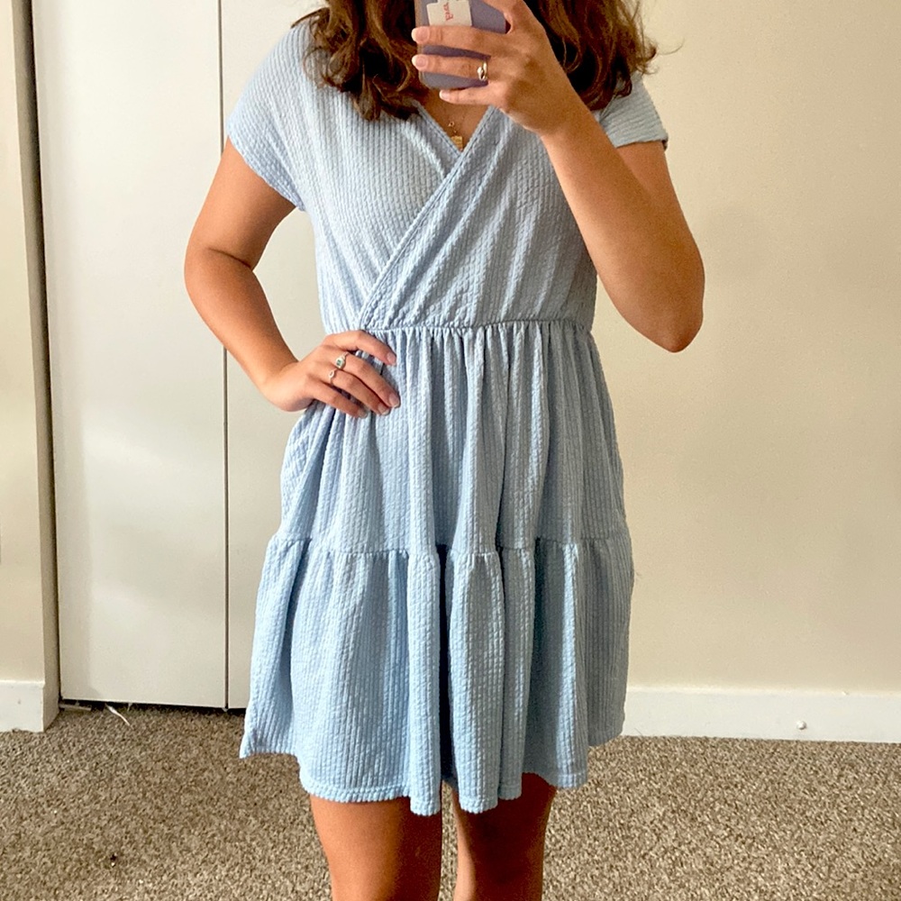 light blue summer dress
